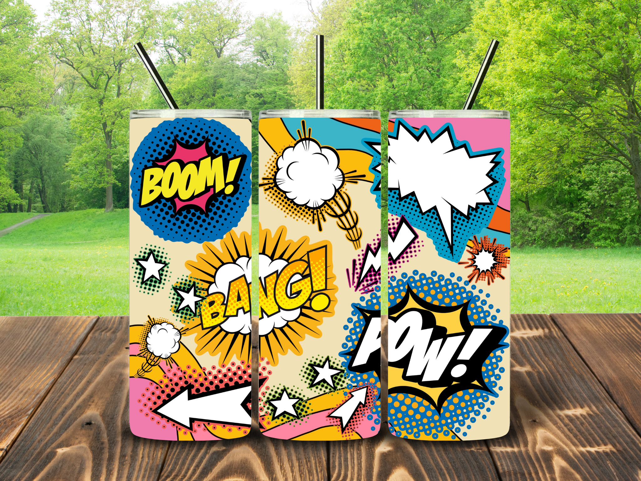 Comic Pop Art Tumbler