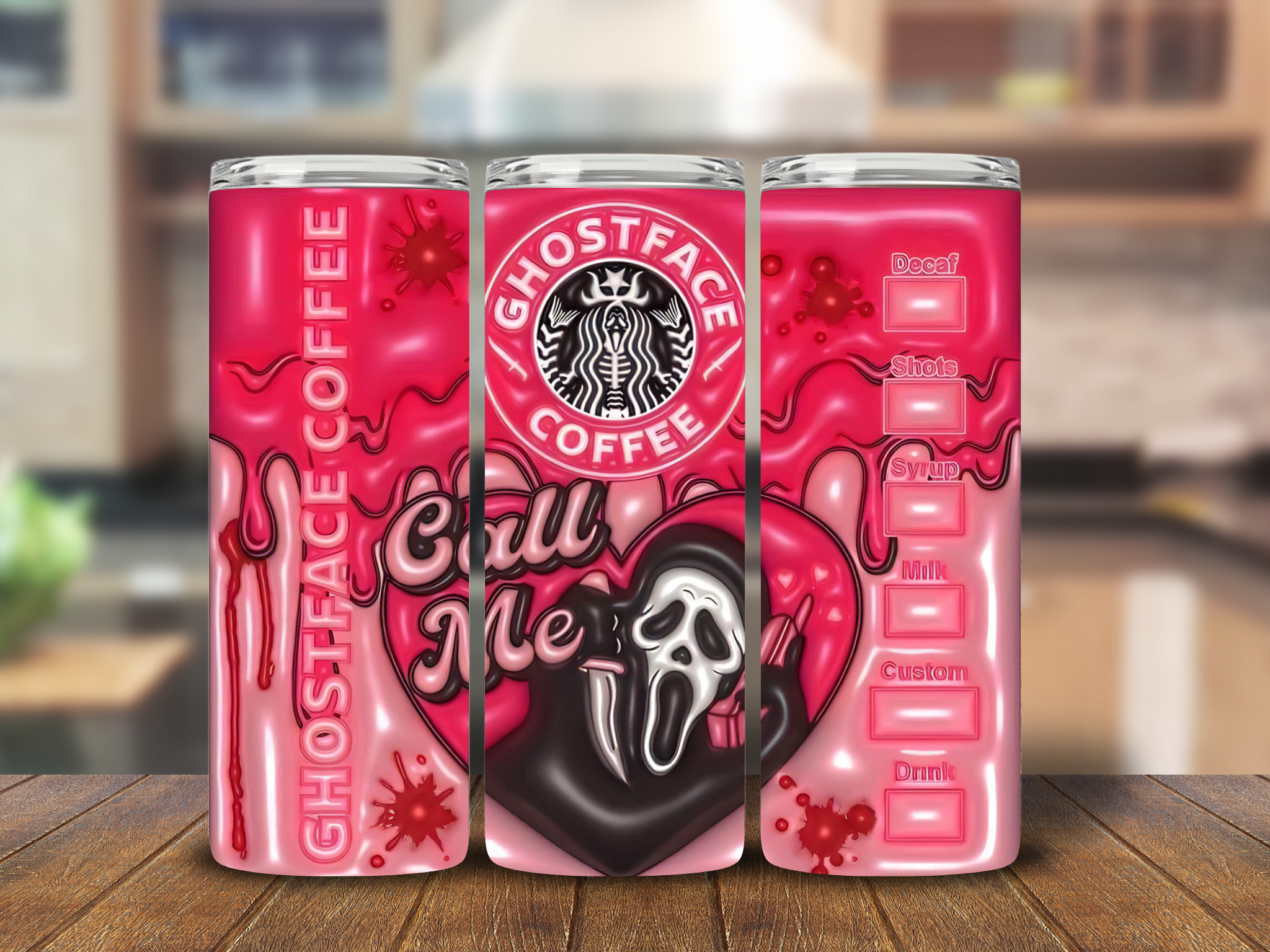 Ghost Coffee Horror Tumbler