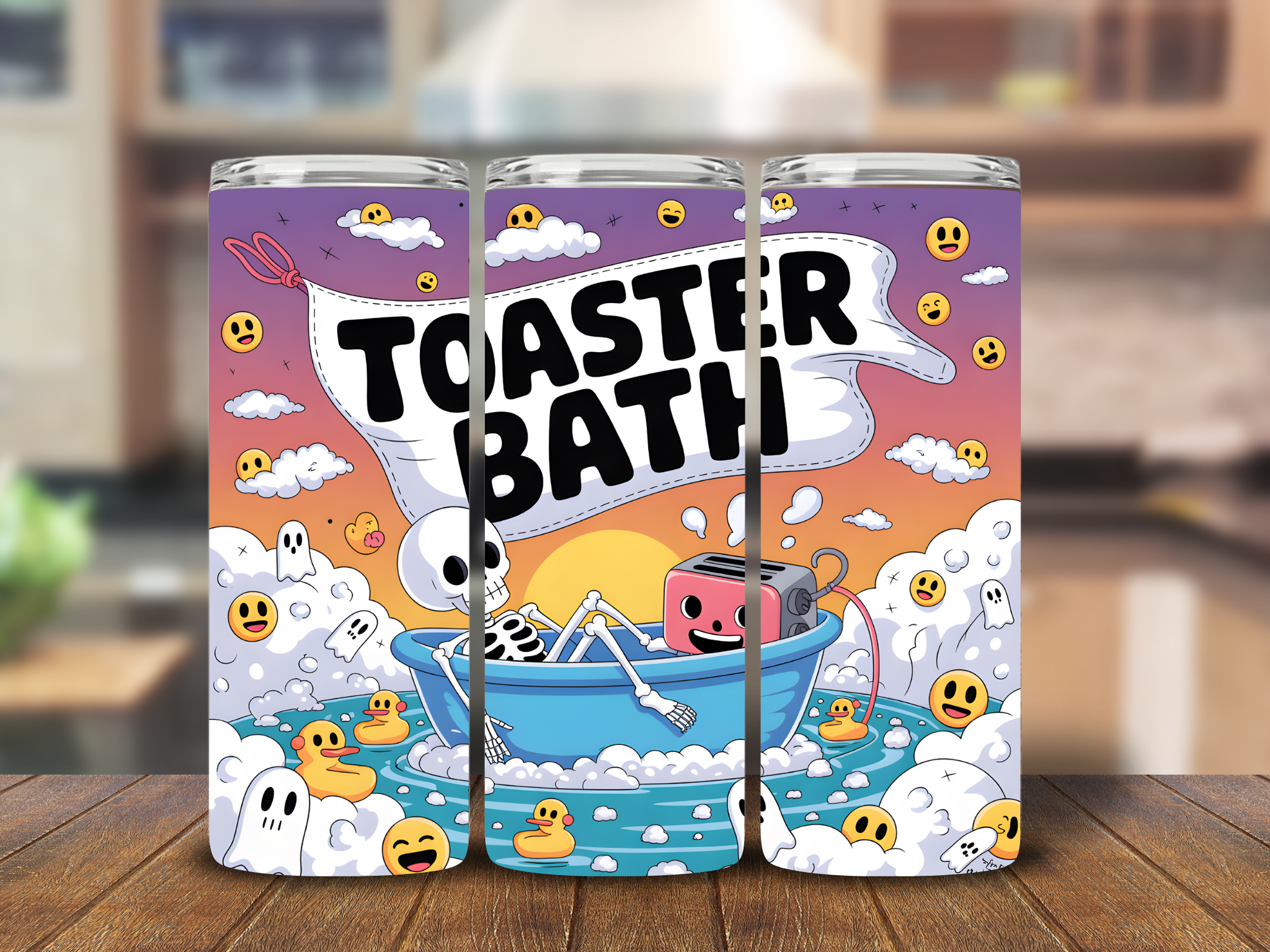 Toaster Bath (Funny Cartoon) Tumbler